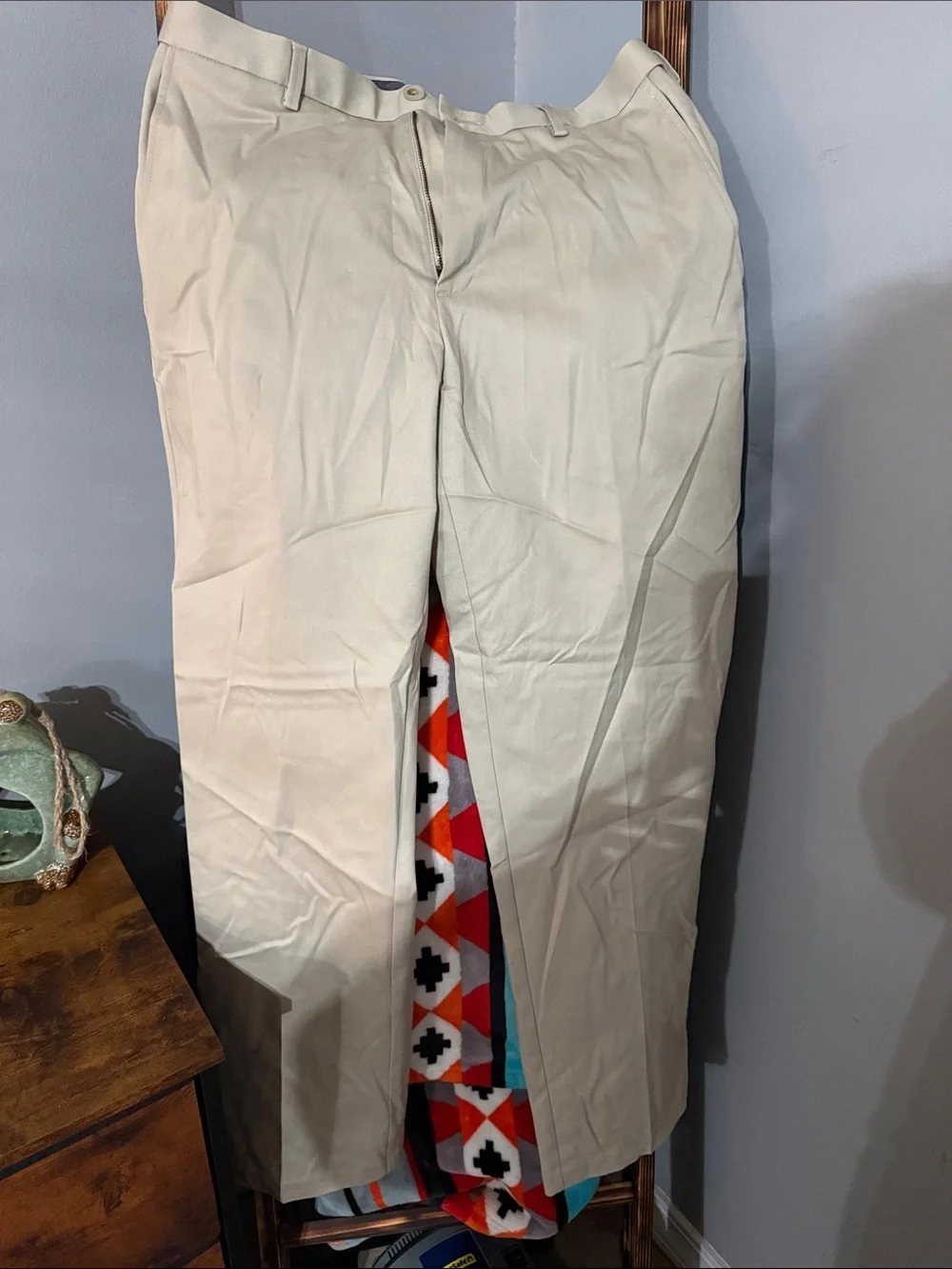 Haggar Men's Cream Chinos